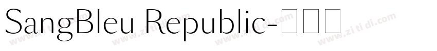 SangBleu Republic字体转换